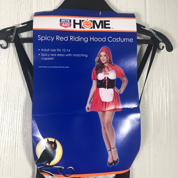 Red Riding Hood Adult Costume 10 12 14 NEW - Picture 4 of 7